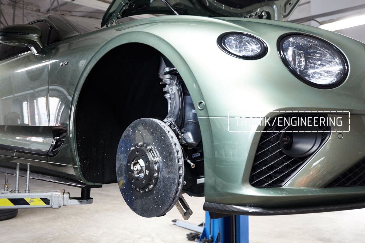 Bentley Continental GT carbon-ceramic brakes upgrade kit. Pic 21