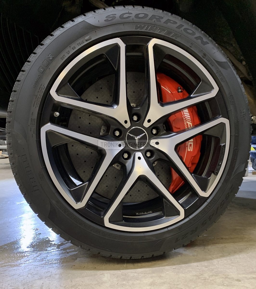 installed front axle brake system pic 2