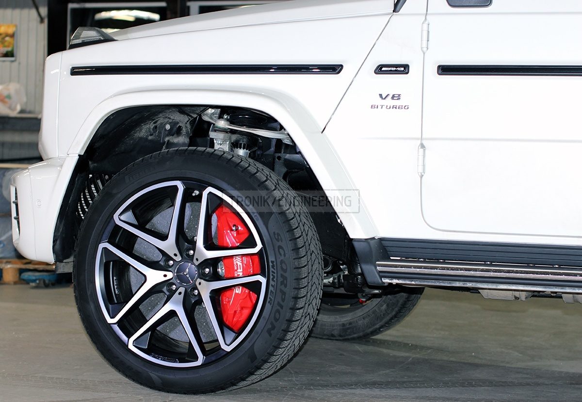 installed front axle brake system pic 3
