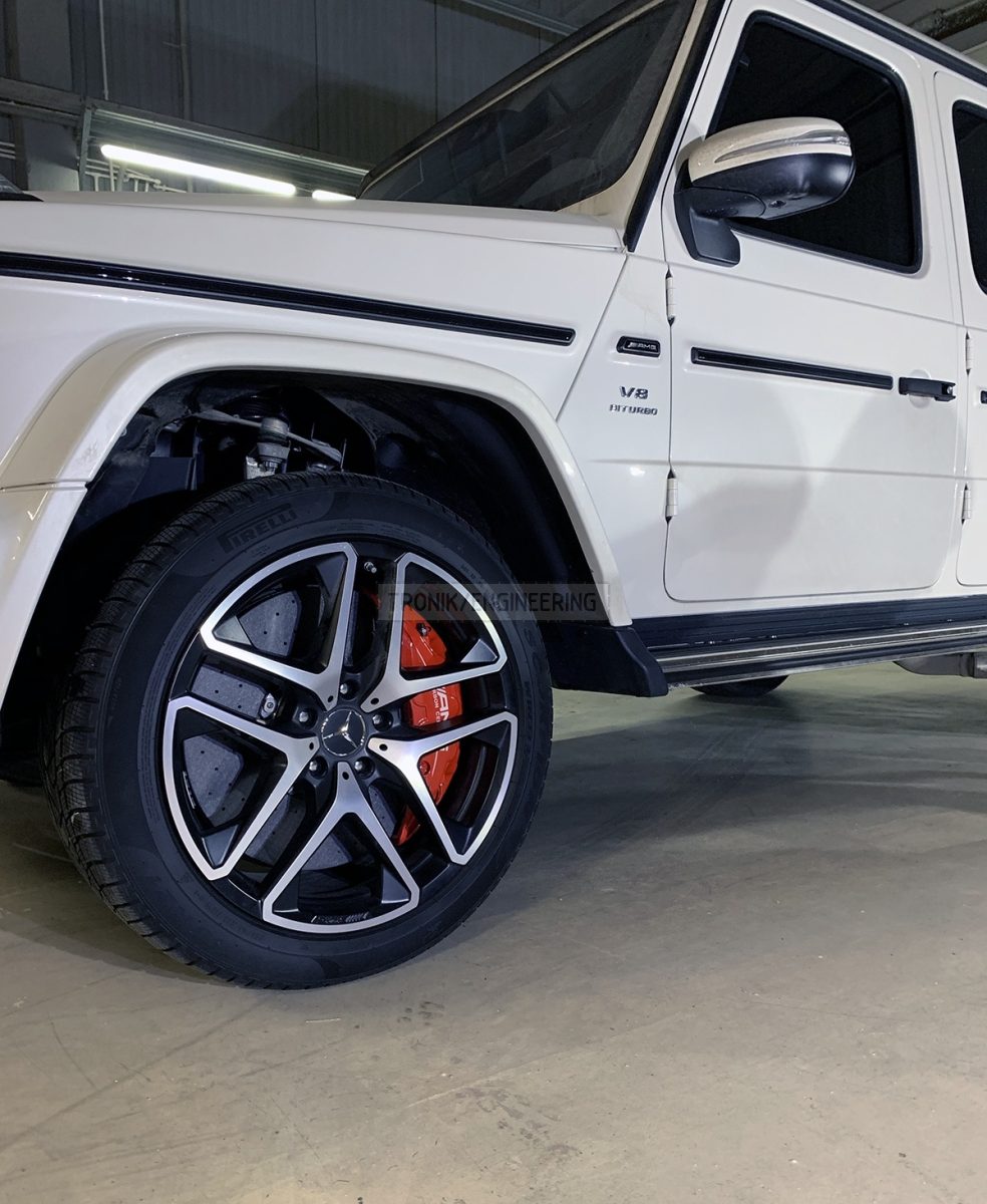 installed front axle brake system pic 5