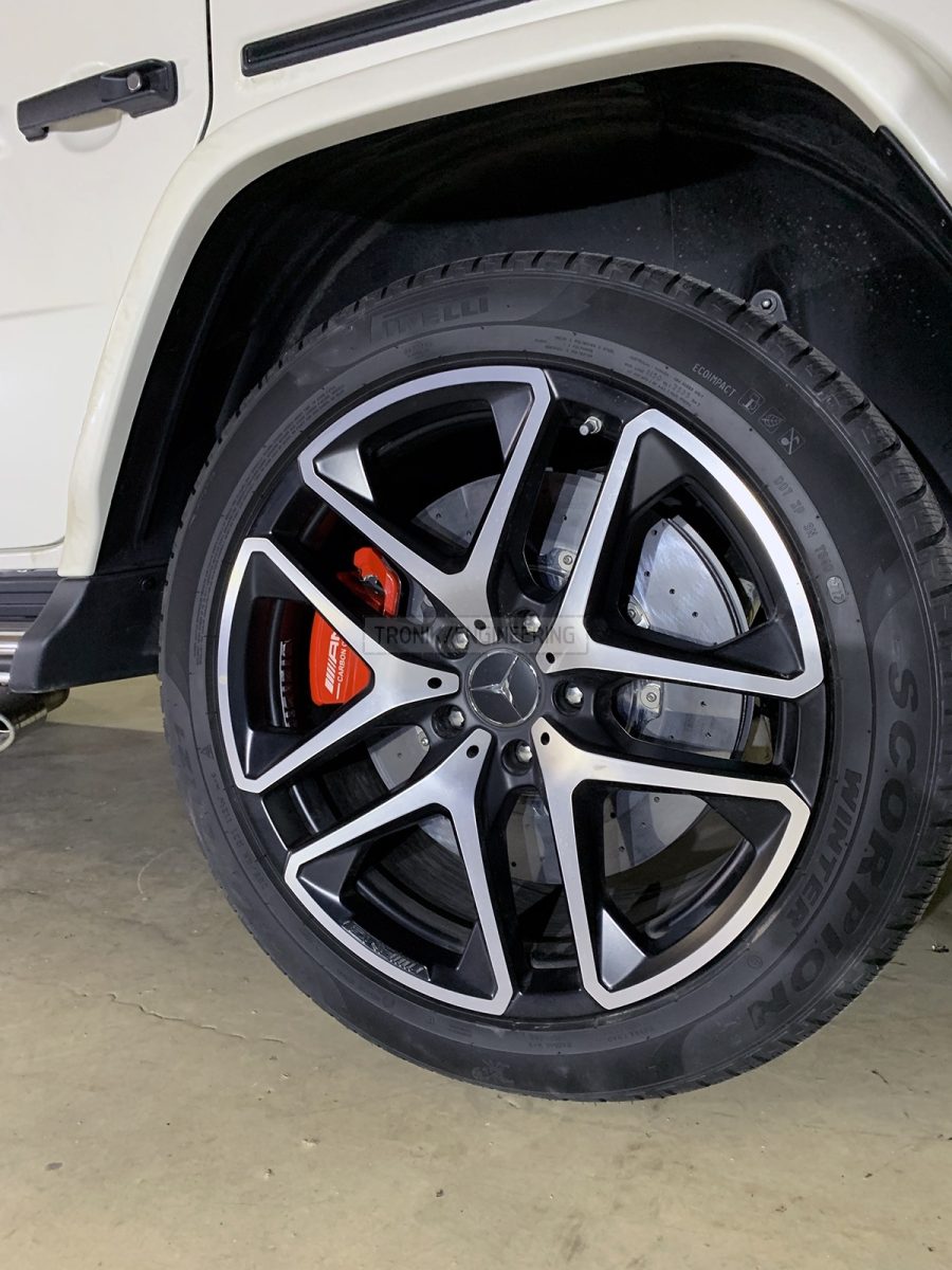installed rear axle brake system pic 1