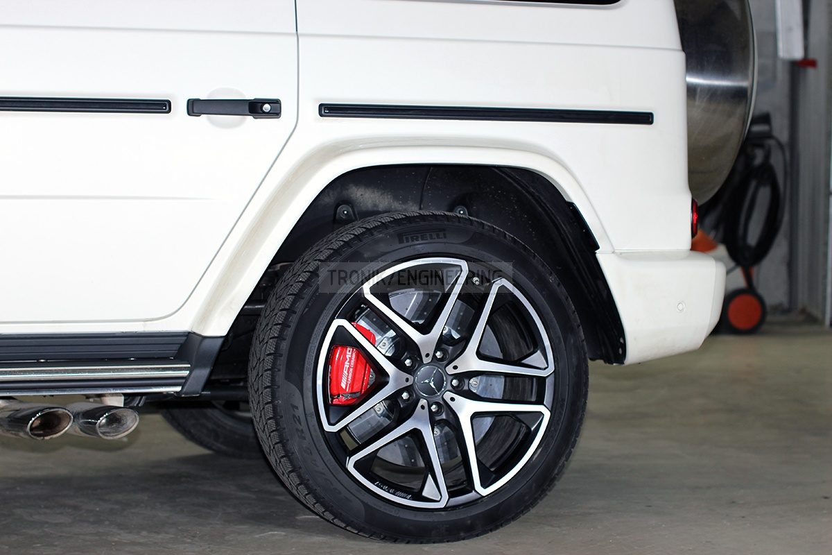 installed rear axle brake system pic 2