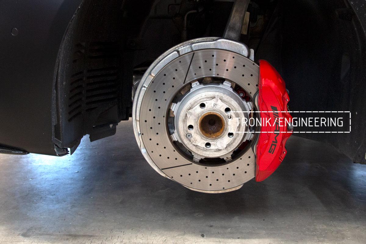 Mercedes Benz SLS W231 63 AMG Carbon Ceramic Brake System Set. Pic 4