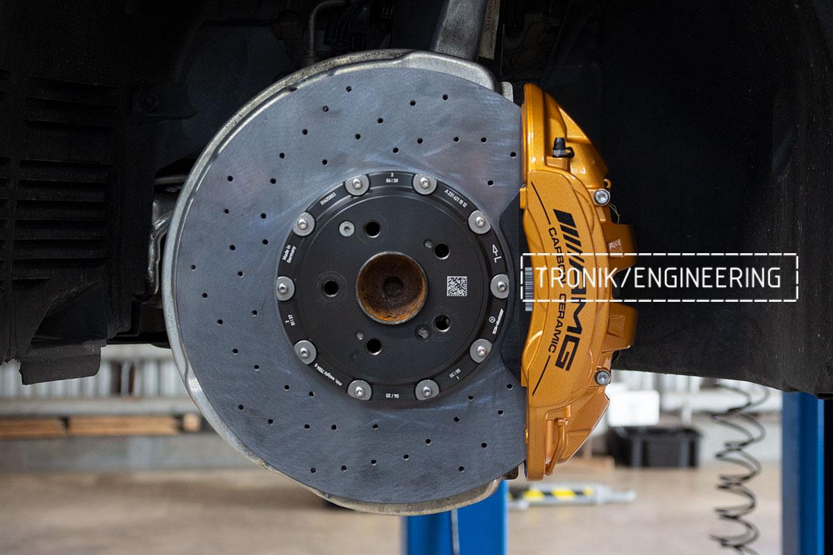 Mercedes Benz SLS W231 63 AMG Carbon Ceramic Brake System Set. Pic 13