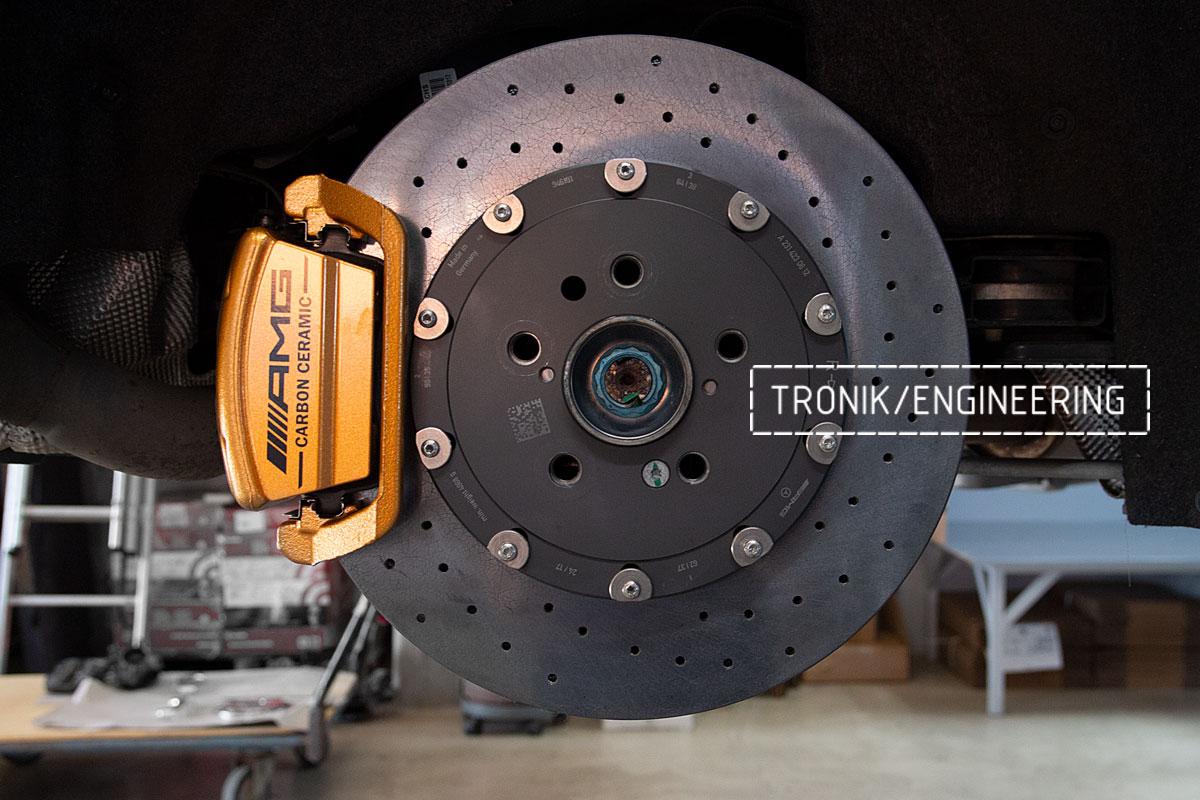 Mercedes Benz SLS W231 63 AMG Carbon Ceramic Brake System Set. Pic 15