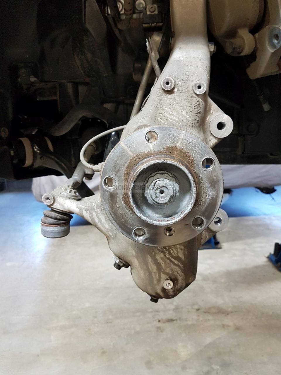 front wheel hat before treatment