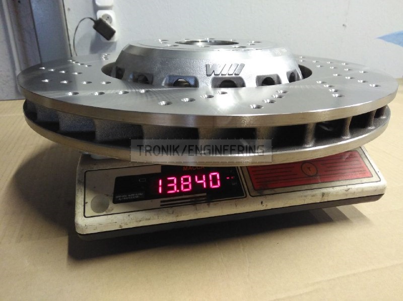 BMW F10 brake rotor size 400*36 weighs 13,8 kg