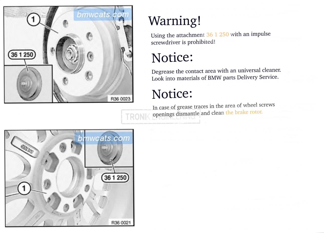 clean brake rotor in case traces of grease