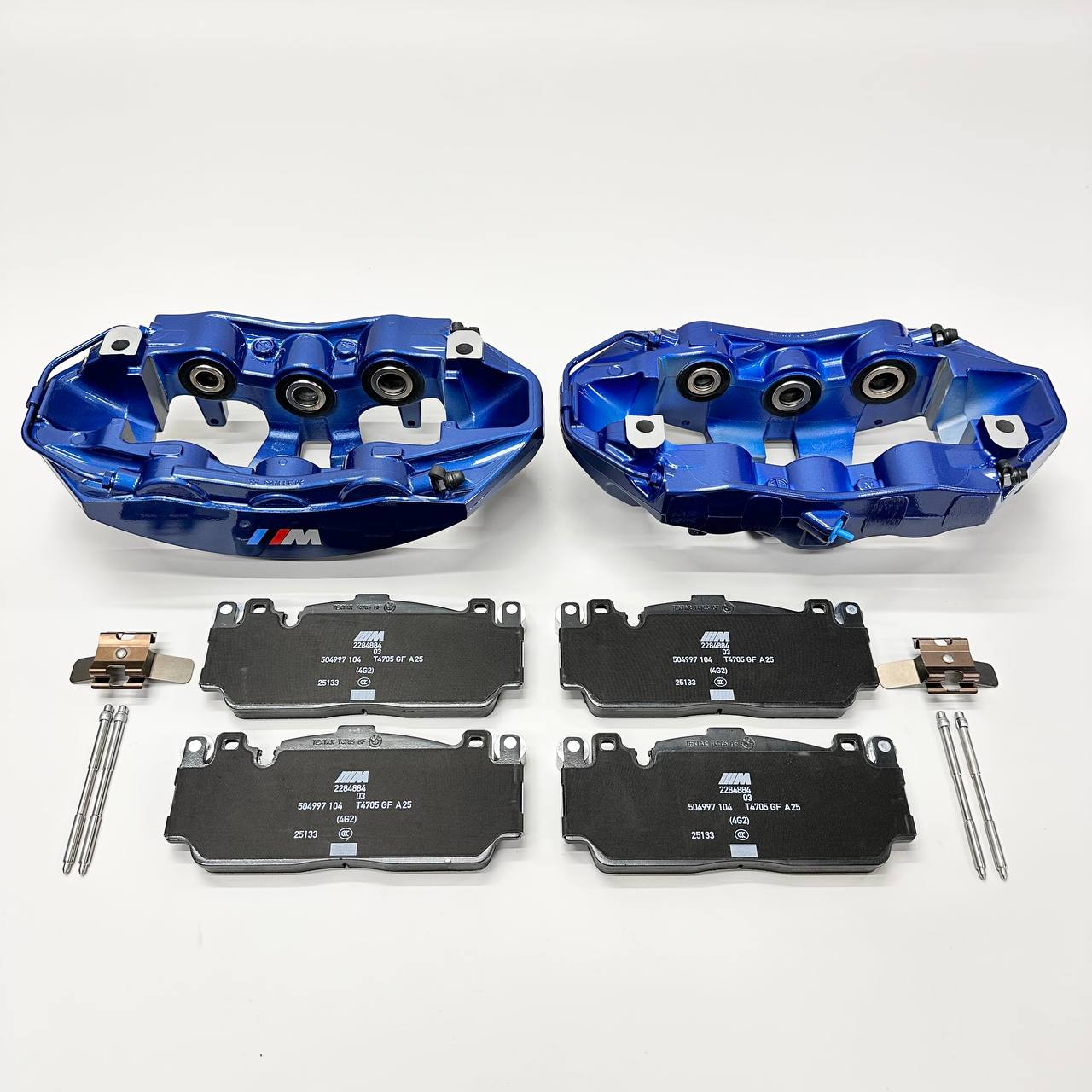 BMW M5 F10 front OEM 6-piston brake calipers (pair) with OEM brake pads - Image 6