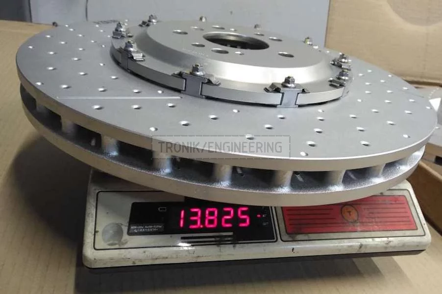 390-36 brake rotor weight is 13,8 kg