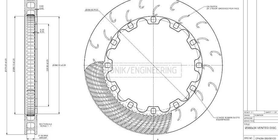 brake rotor AP Racing 380-34