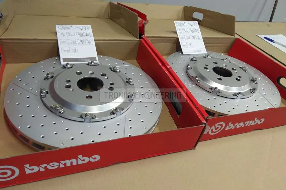 front brake rotors set Brembo 390-36