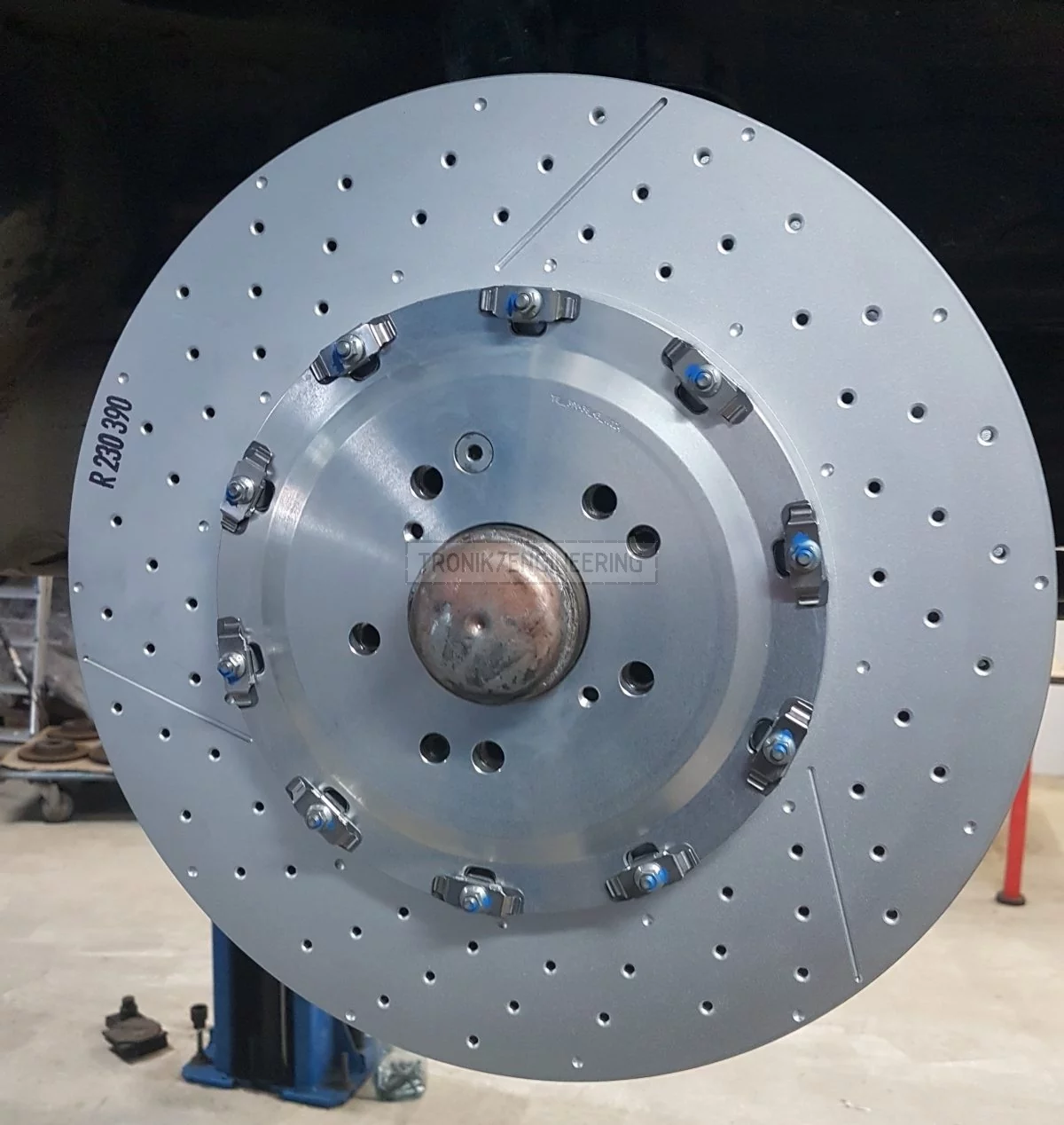 installed brake rotor