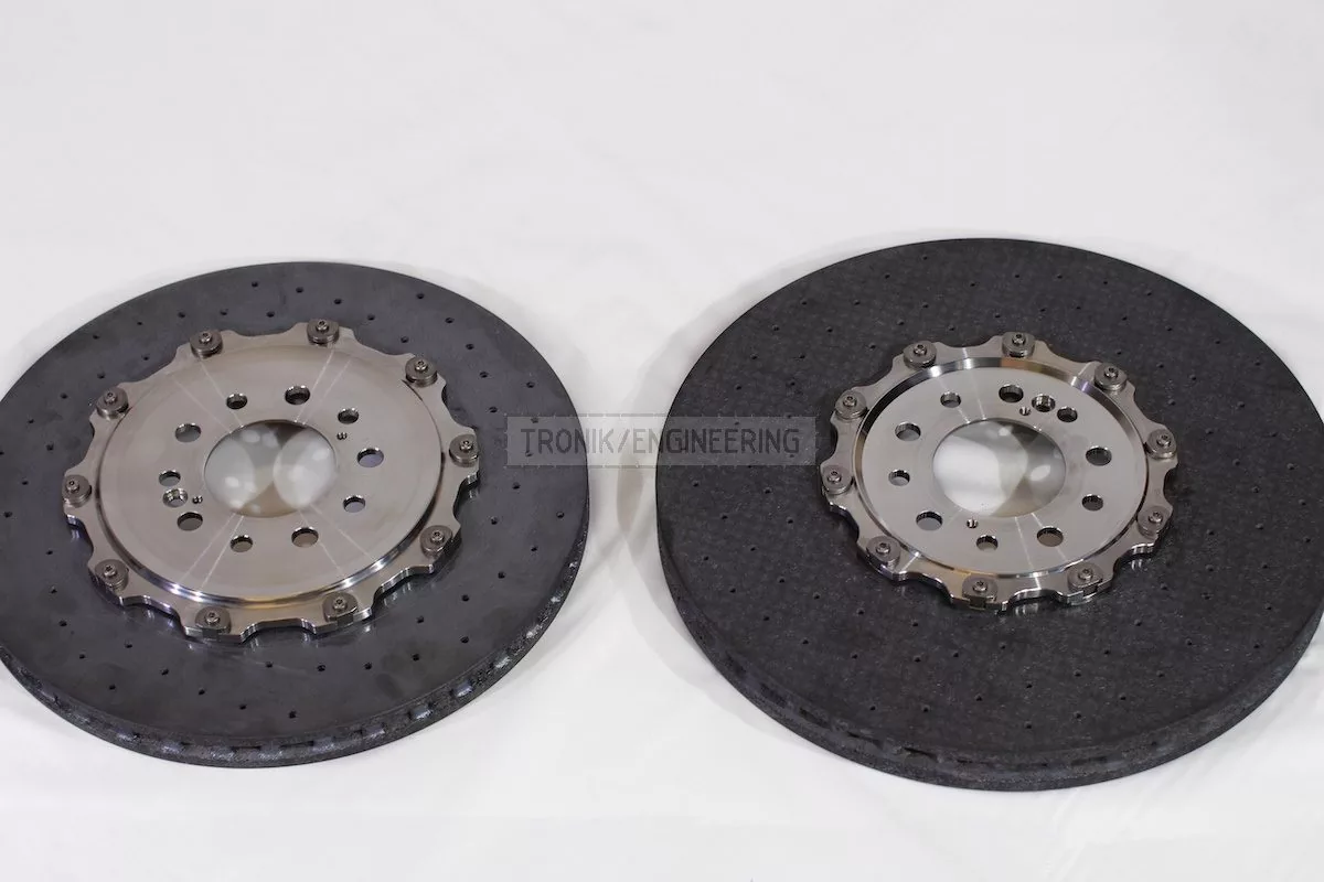 front & rear carbon ceramic brake rotors pic 1