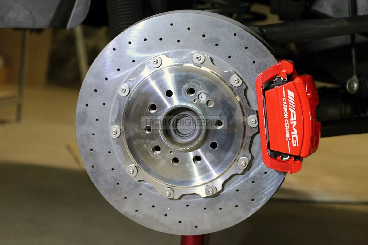 rear axle carbon ceramic brake system
