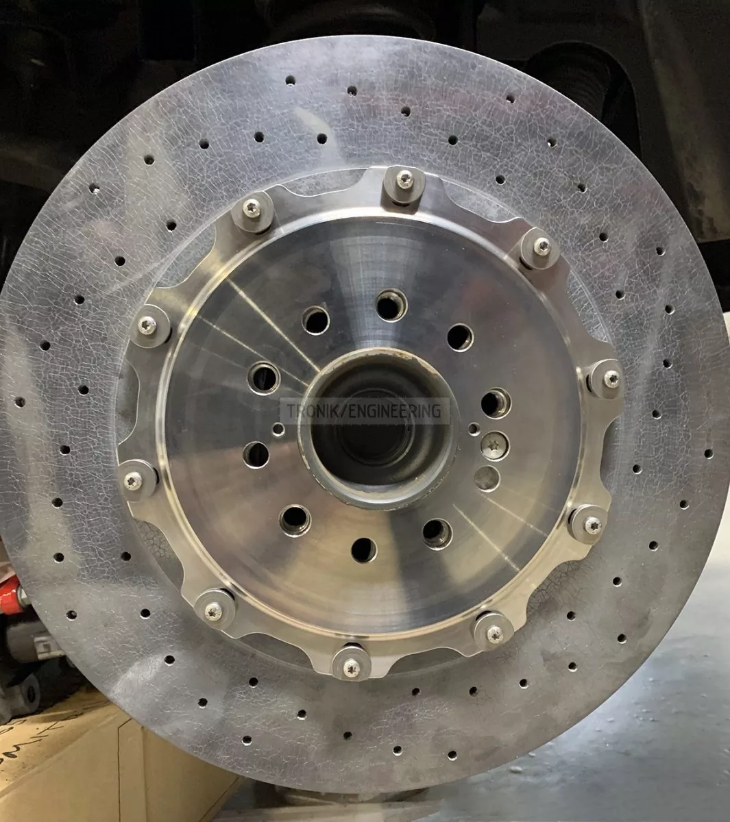 rear carbon ceramic brake rotor pic 1