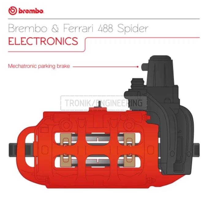 electro parking brake Brembo Ferrari 488 Spider pic 1