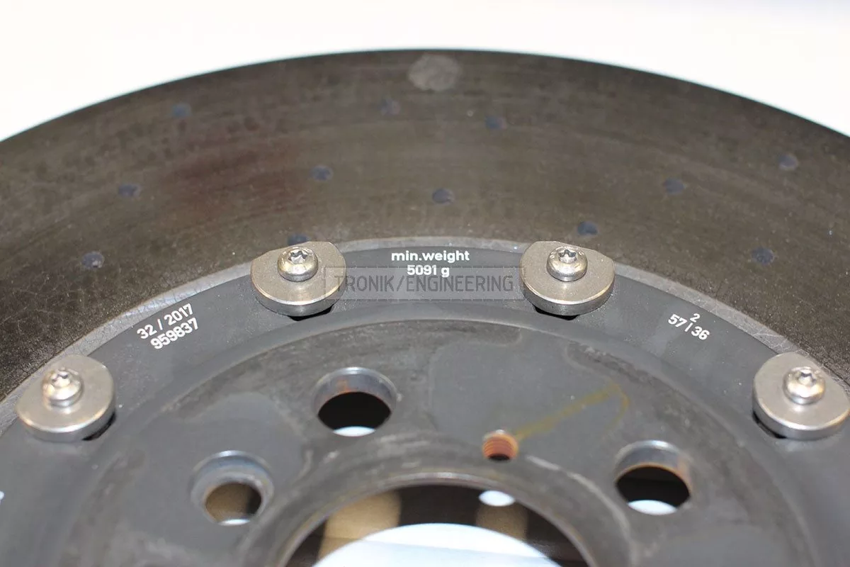 minimal weight left rear brake rotor 5091 gr