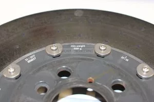 minimal weight left rear brake rotor 5091 gr