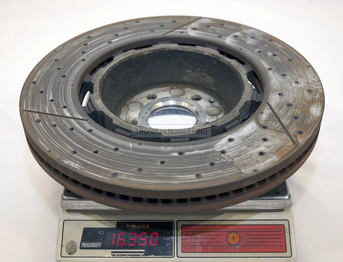  Mercedes W222 S63AMG front brake rotor weight 16 350 gr