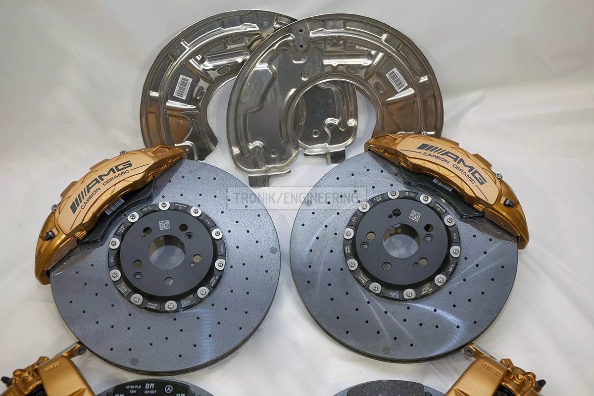 carbon ceramic Mercedes W222 S63AMG brake system set pic 4