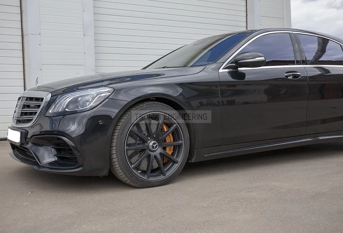 installed carbon ceramic brake system Mercedes W222 S63AMG pic 2