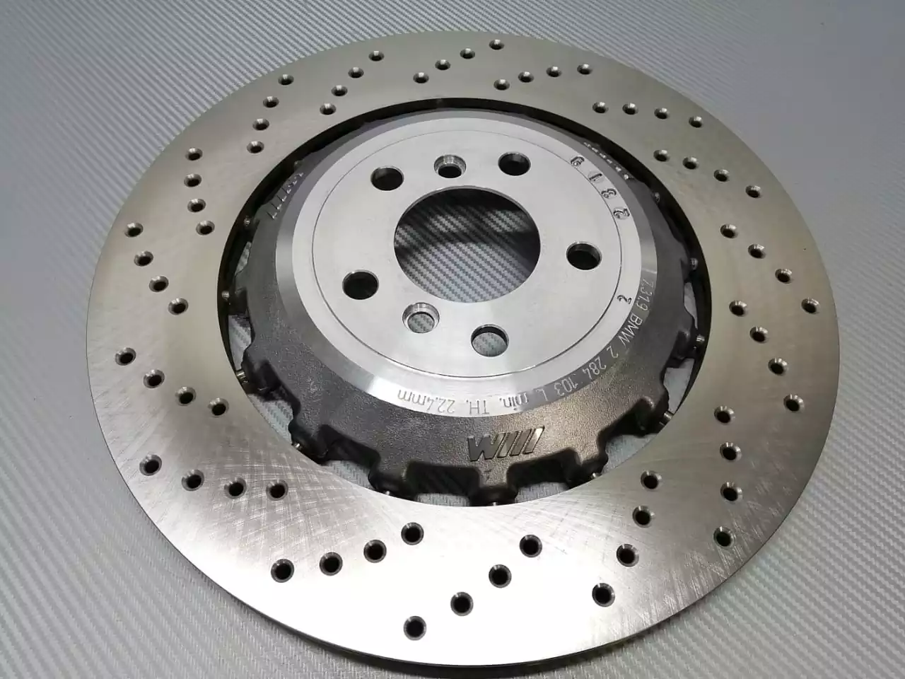 34 21 2 284 103 - BMW M5 F10 rear brake disc, ventilated, perforated, left. pic - 1