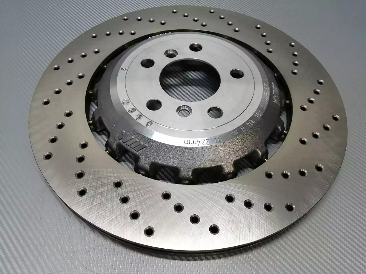 34 21 2 284 104 - BMW M5 F10 rear brake disc, ventilated, perforated, right. pic 1