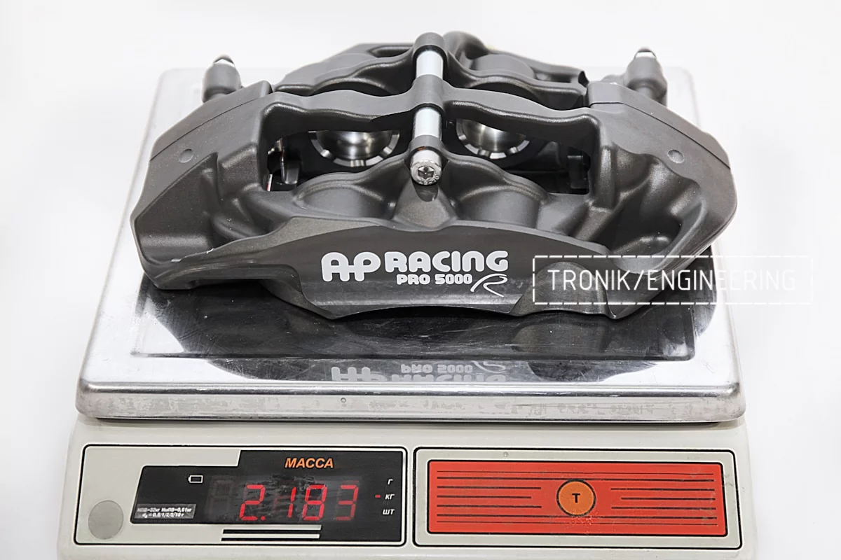 AP racing front caliper weight 2183 g