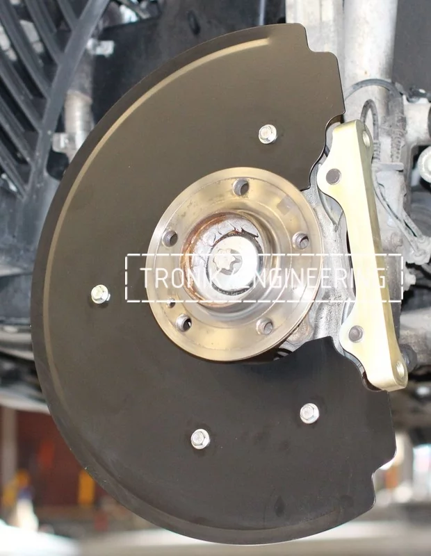 installing brake rotor shields