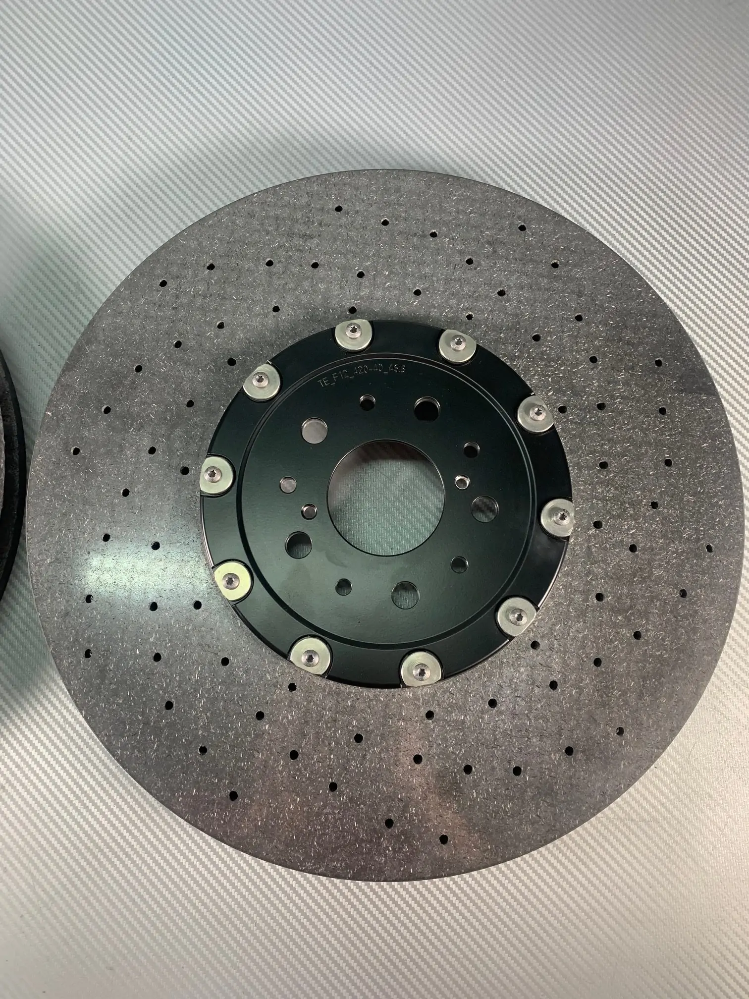 Ferrari F12 upgrade kit for front carbon-ceramic rotors. Size of rotors 420-40 mm. pic 10