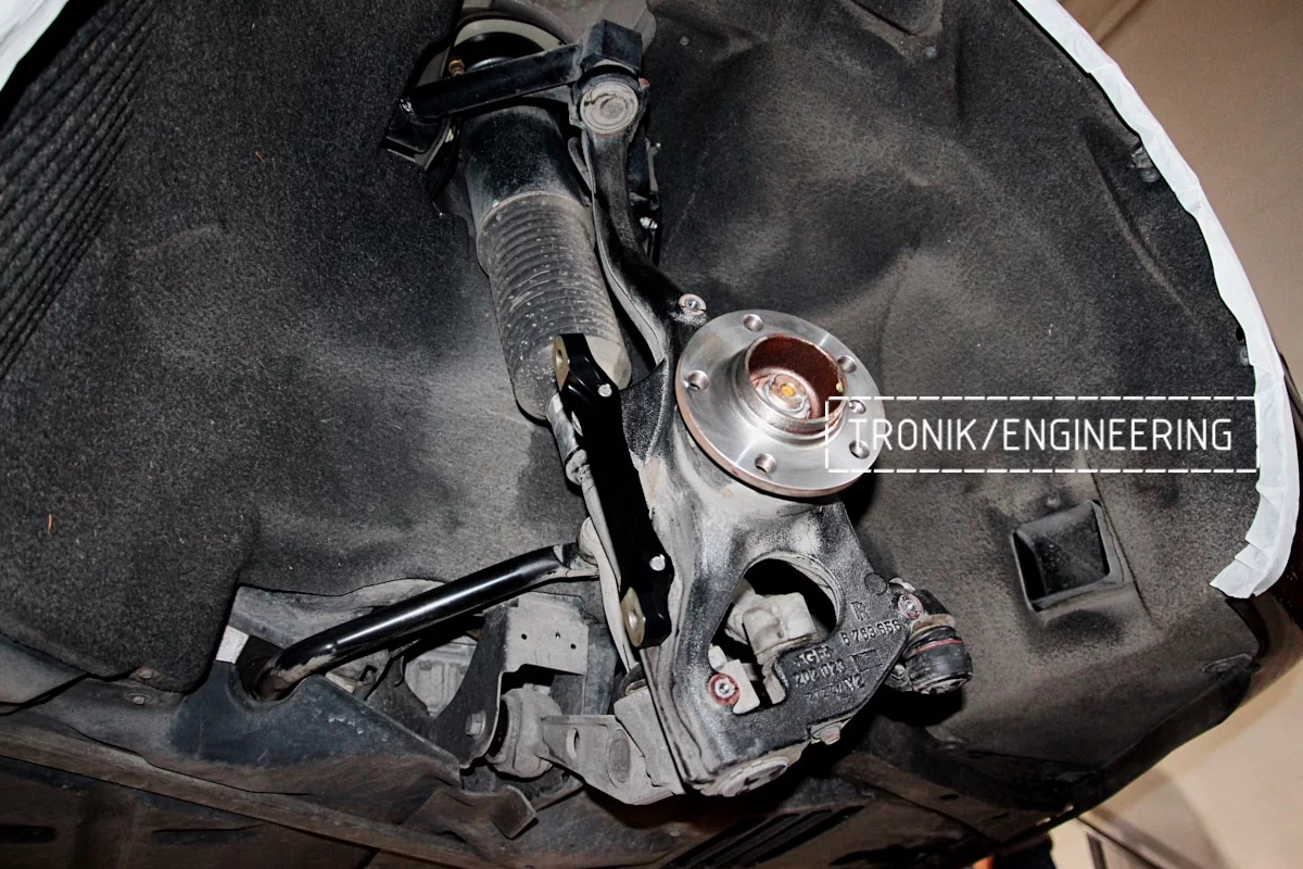 front adapter for brake system installation