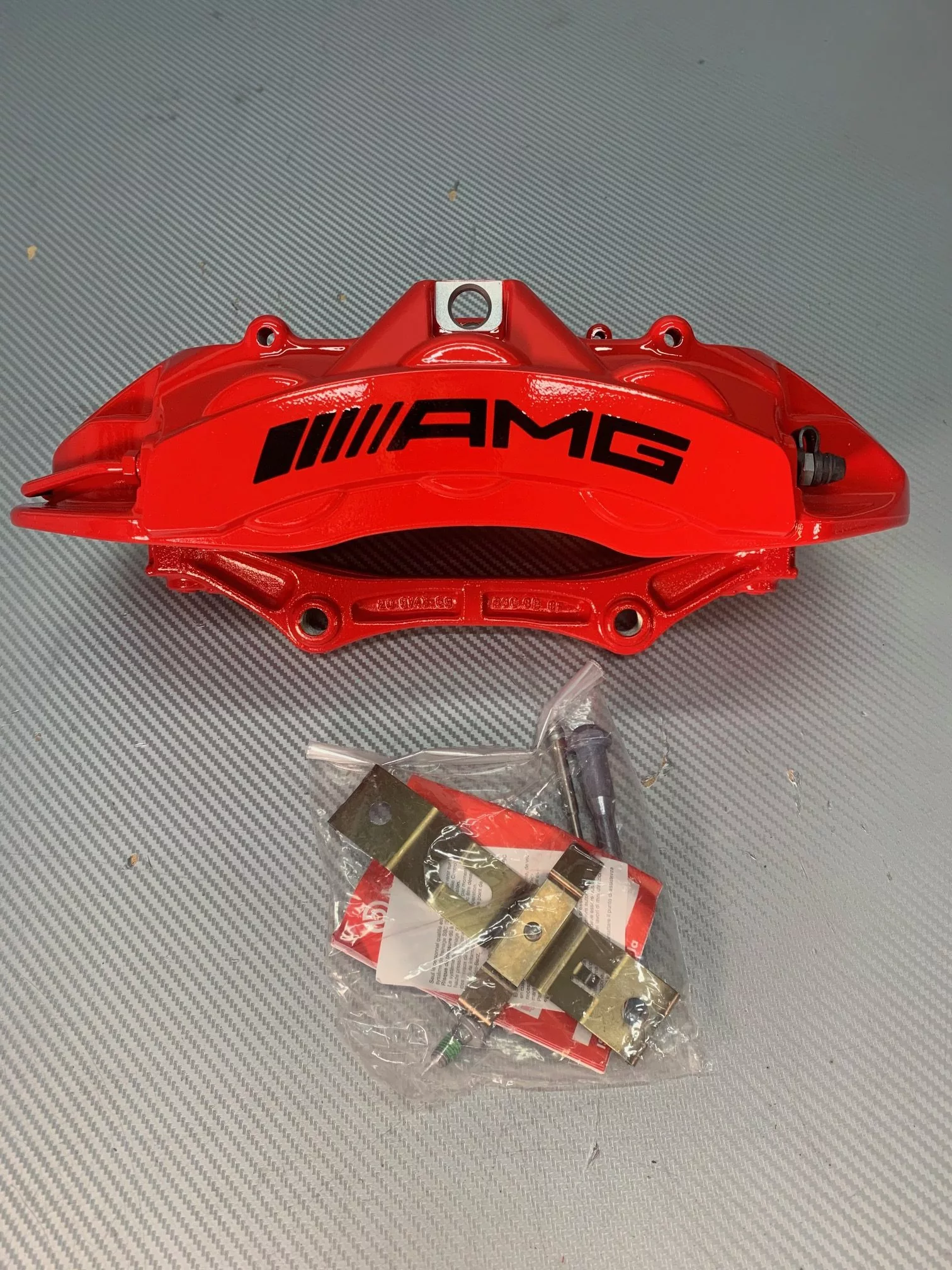 A 166 421 40 98, Mercedes-Benz W166 front right red caliper