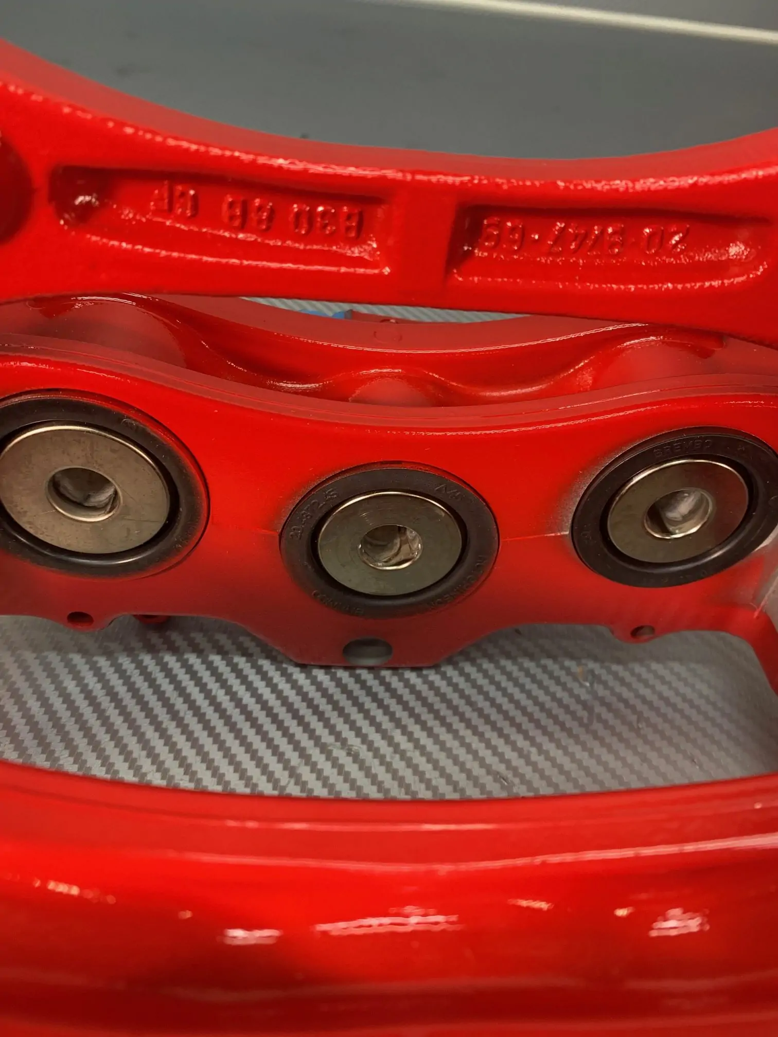 A 166 421 40 98, Mercedes-Benz W166 front right red caliper. pic. 6