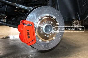 Комплект карбон-керамики на MB W463. Задняя ось. Фото 5