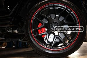 Карбон-керамическая тормозная система на MB W463. Фото 5