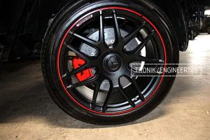 Карбон-керамическая тормозная система на MB W463. Фото 3