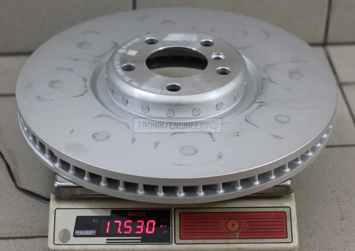 BMW X5M brake rotor, 395 mm diameter, 36 mm thick 17,53 kg