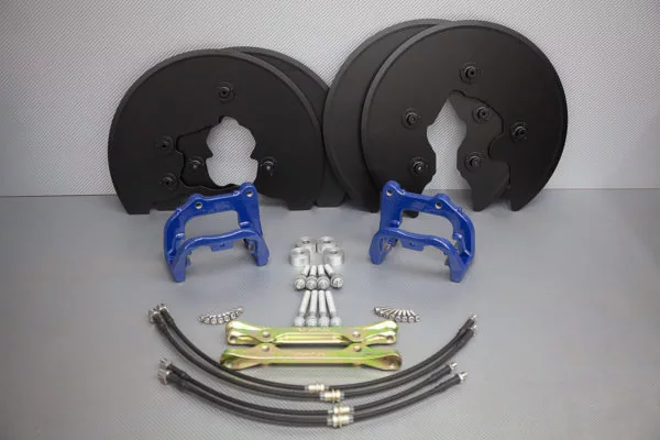 BMW X3/X4 G01/G02 adapter's kit to install BMW M5 F90 brakes, blue color. pic 5