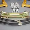BMW X3/X4 G01/G02 adapter's kit to install BMW M5 F90 brakes, gold color. pic 2