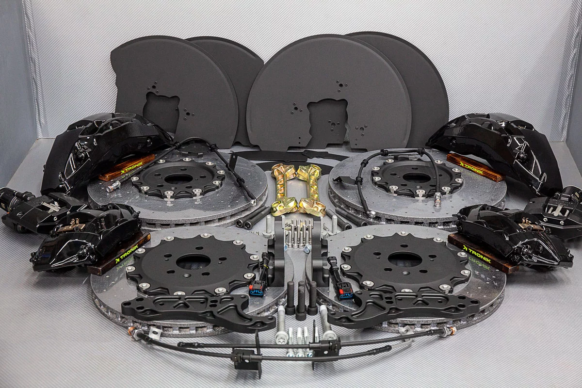 Carbon-ceramic brake kit Tesla Plaid. Pic 7