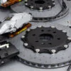 Cadillac Escalade carbon-ceramic brakes with aluminum tops. pic 2