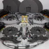 Tesla Plaid carbon-ceramic brakes with aluminum tops.pic 1