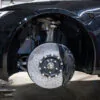 Tesla Plaid carbon-ceramic brakes with aluminum tops.pic 5