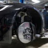 Tesla Plaid carbon-ceramic brakes with aluminum tops.pic 6