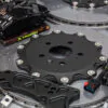 Tesla Plaid carbon-ceramic brakes with aluminum tops.pic 8