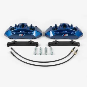 Front brake upgrade Kit for BMW X5 F15 or X6 F16 to install M5 F10 OEM Brembo Blue 6-piston calipers
