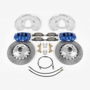 Full Rear brake calipers upgrade kit for BMW X5 F15 or X6 F16 to Blue Porsche 4 piston Brembo calipers