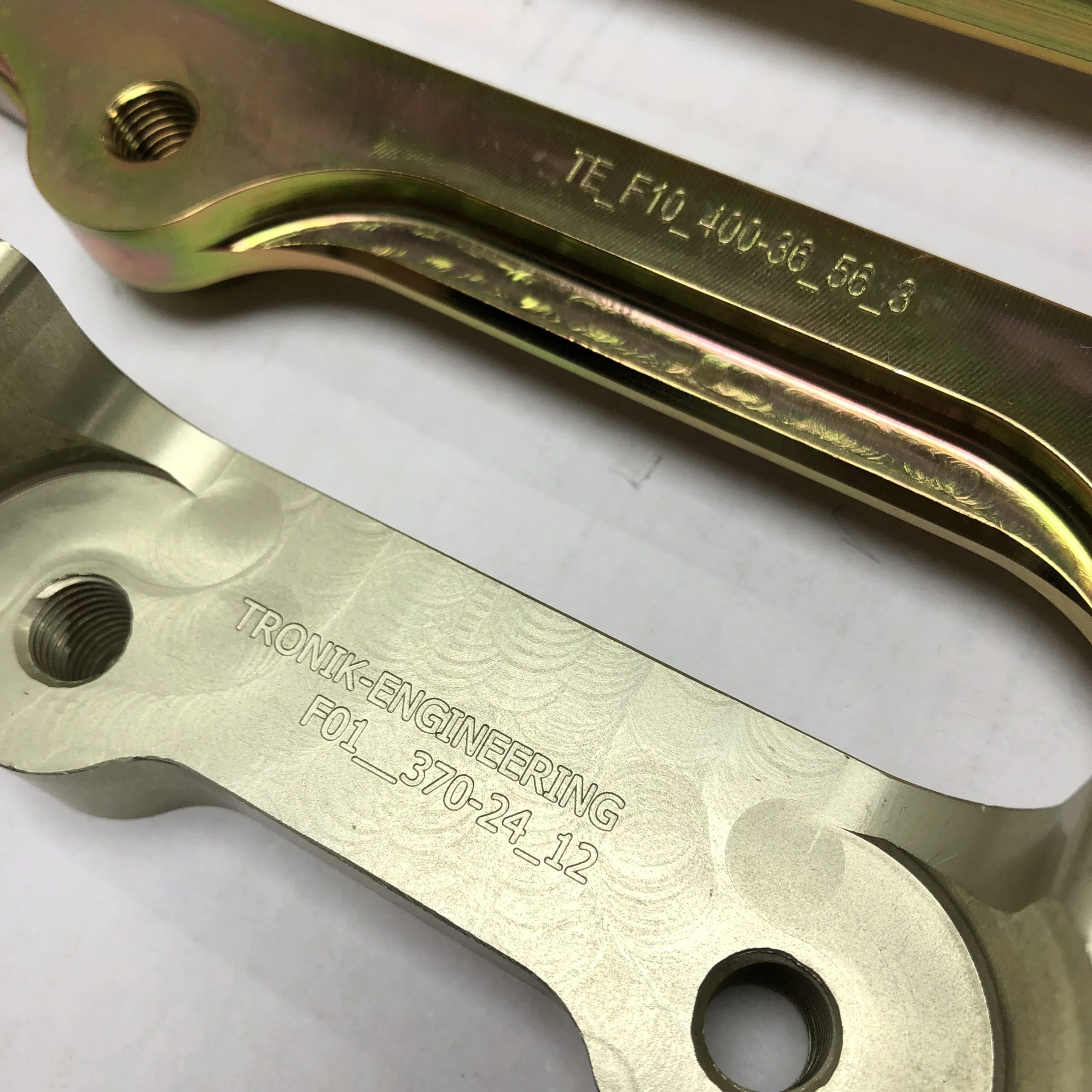 BMW 7 F01/F02/F03/F04 series brake caliper adapter kit (inc. lines) to install M5 F10 front brake system and rear 4-piston calipers - Image 4