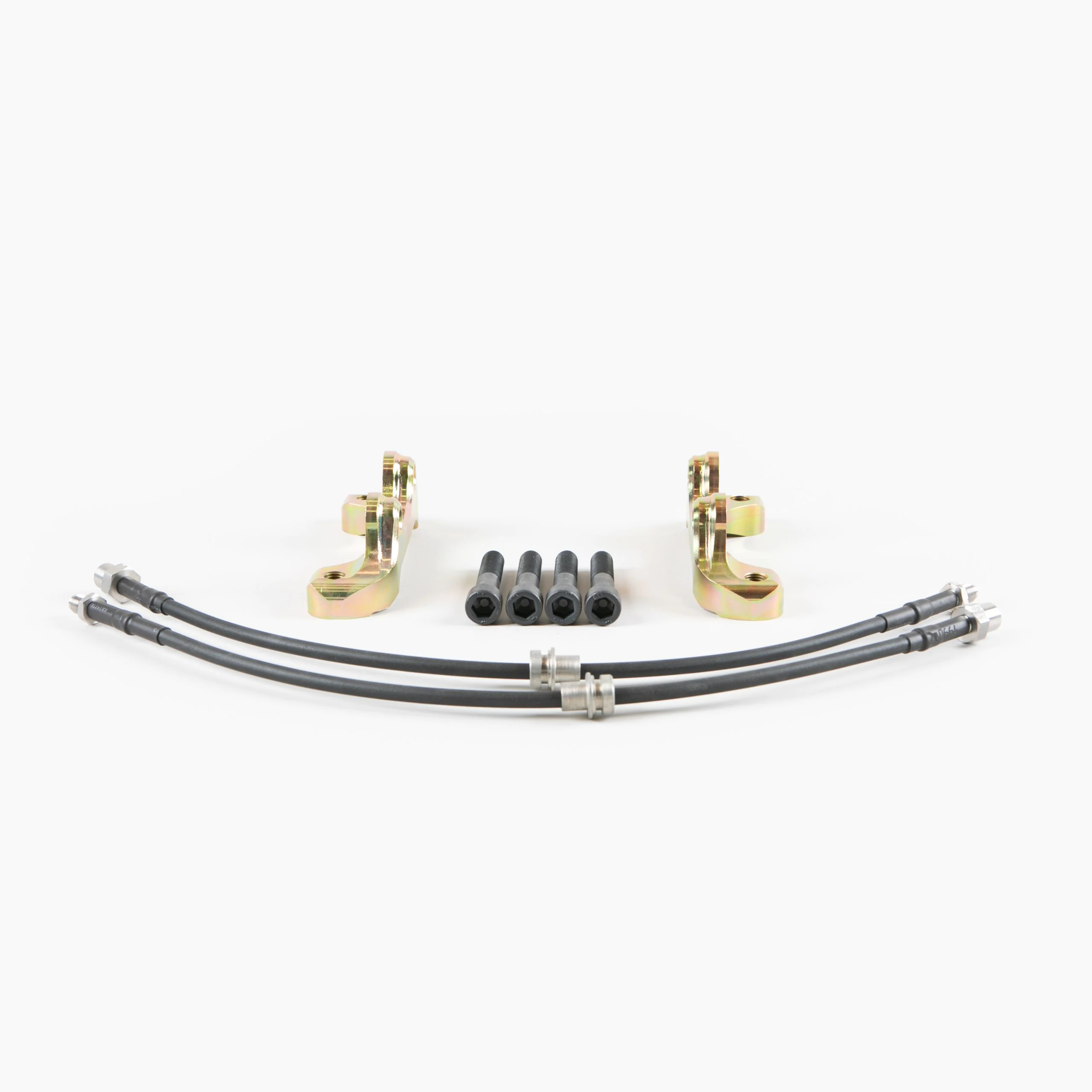 Adapters & Brake lines to install Brembo Porsche 4-pot rear brake calipers on BMW X5 F15 X6 F16 - Image 6